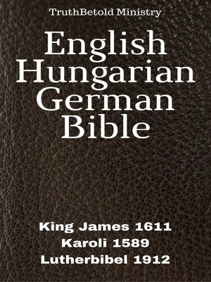cover image of English Hungarian German Bible